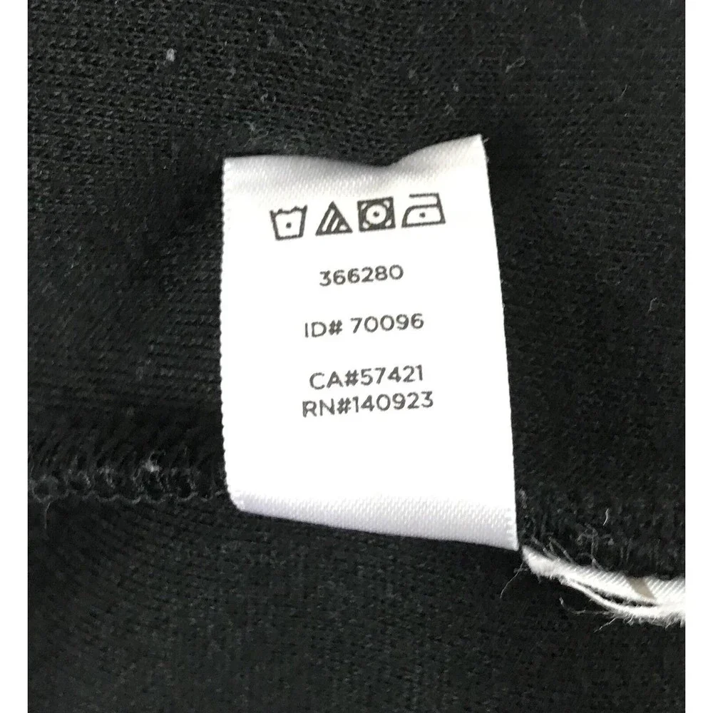 Lou‎ & Grey Knit Tunic Dress Size M Black White Stripe Short Sleeves
